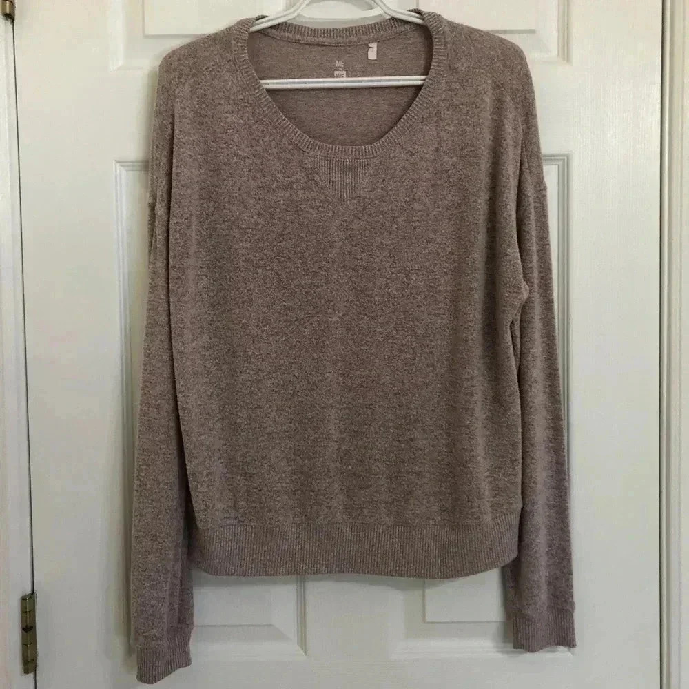 Me To We Purple Lightweight Sweatshirt Size Medium